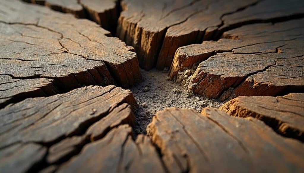 Gérer un chevron fendu sur une charpente visible