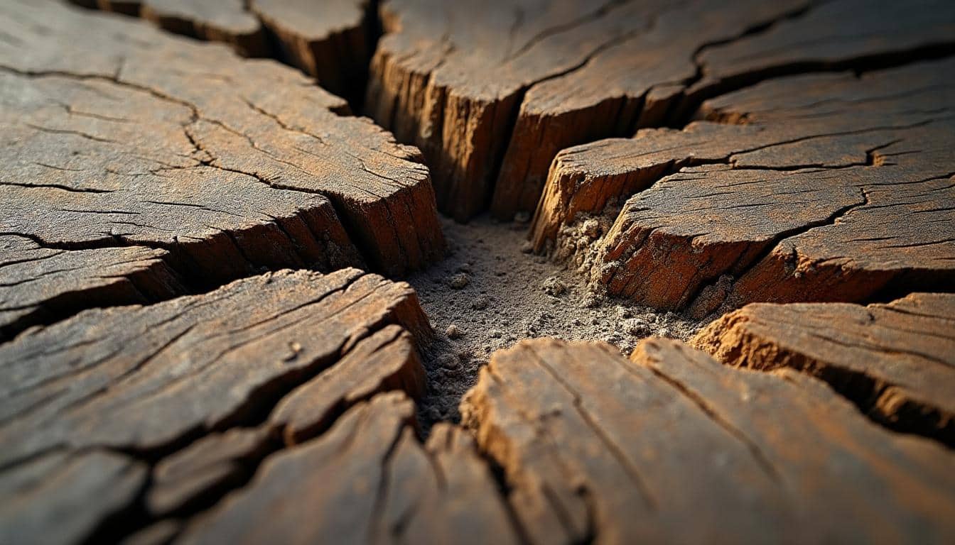 Gérer un chevron fendu sur une charpente visible