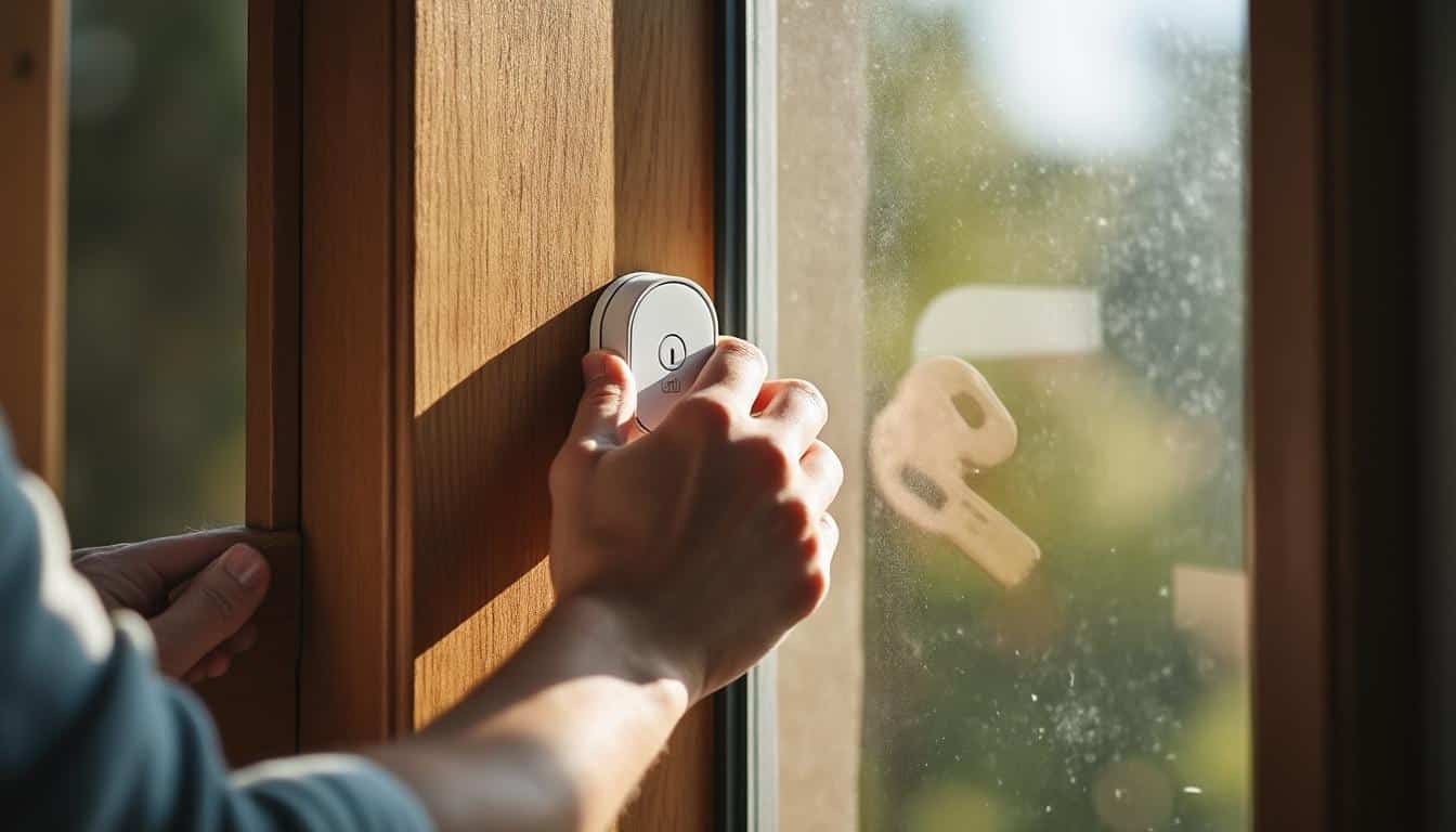 Comment installer un détecteur de sécurité sur une porte avec alarme ?