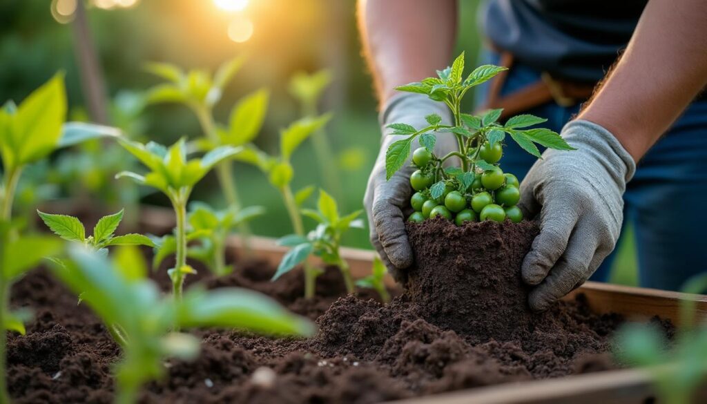 Conseils pour la transplantation des plants de tomate au potager