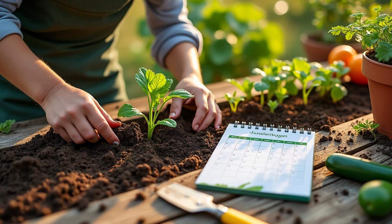 Le calendrier saisonnier de la transplantation au potager pour la maison