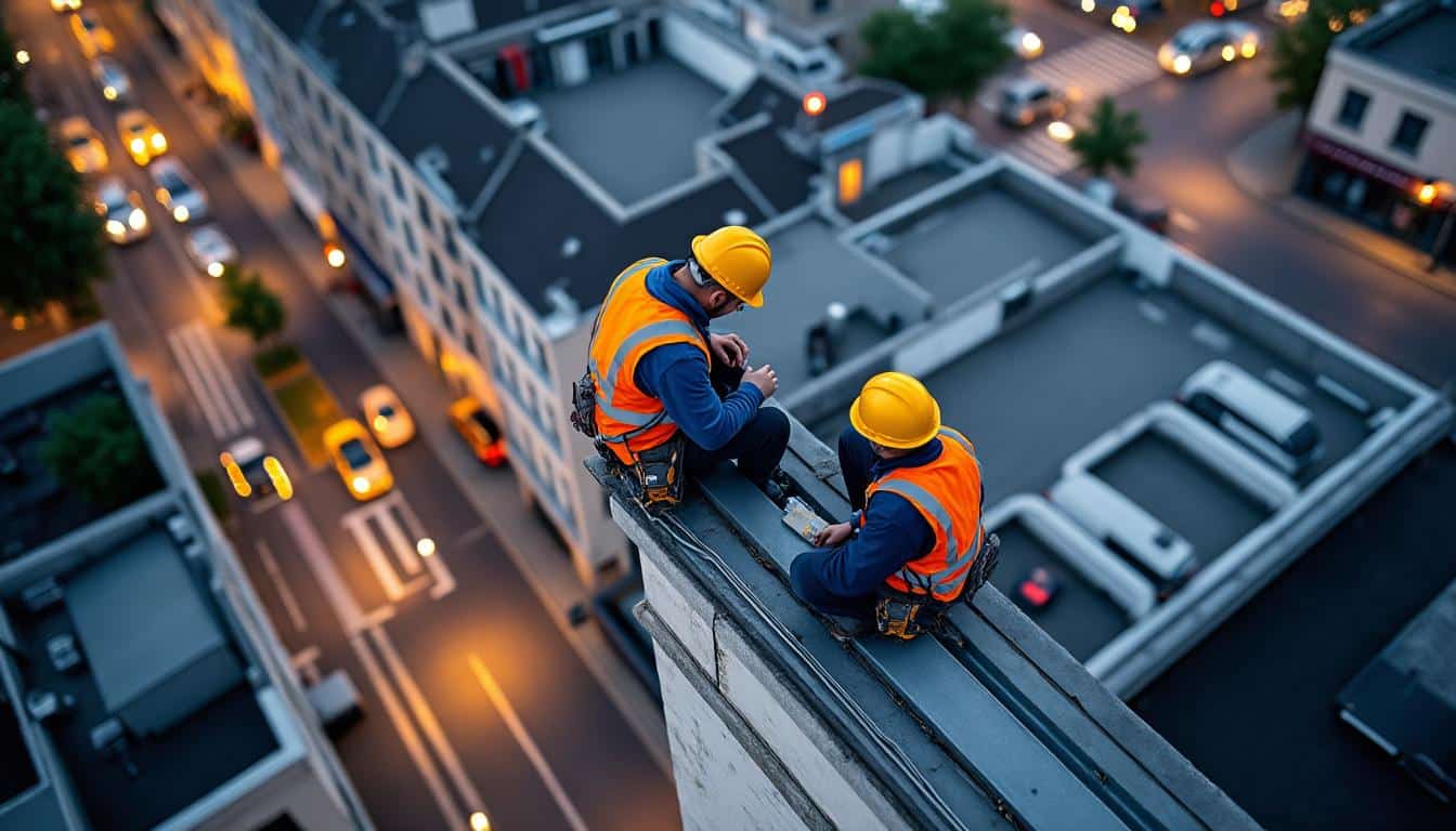 Illustration: Comprendre le rôle essentiel du garde corps en toiture