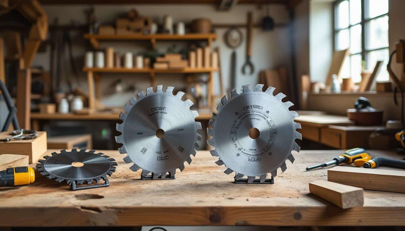 Illustration: Les différents types de lames adaptées aux scies circulaires Parkside et leurs usages