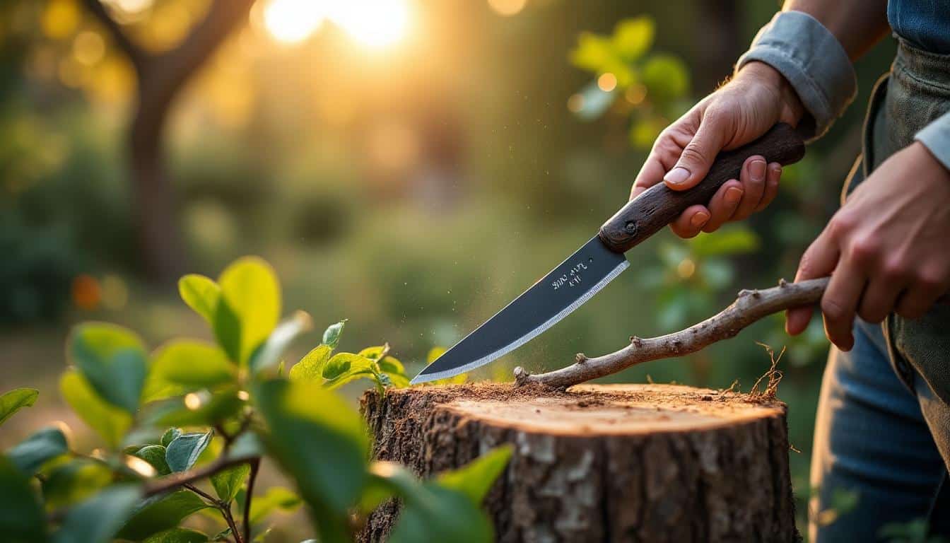 Scie japonaise pliante : précision et transport facilité