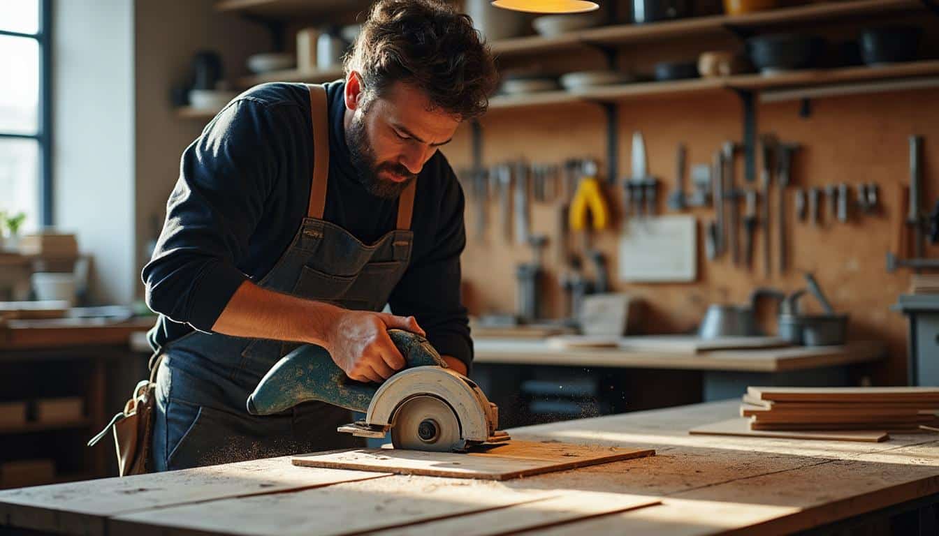 Table universelle pour scie circulaire : précision et sécurité optimales