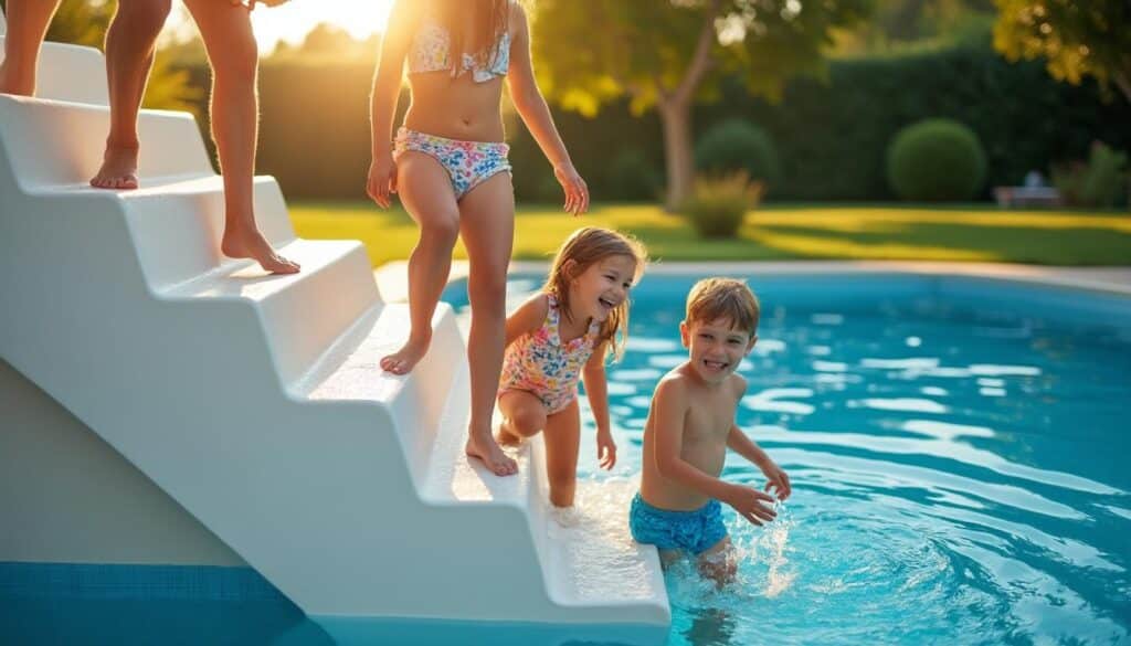 Escalier pour piscines hors sol : sécurité et confort garantis