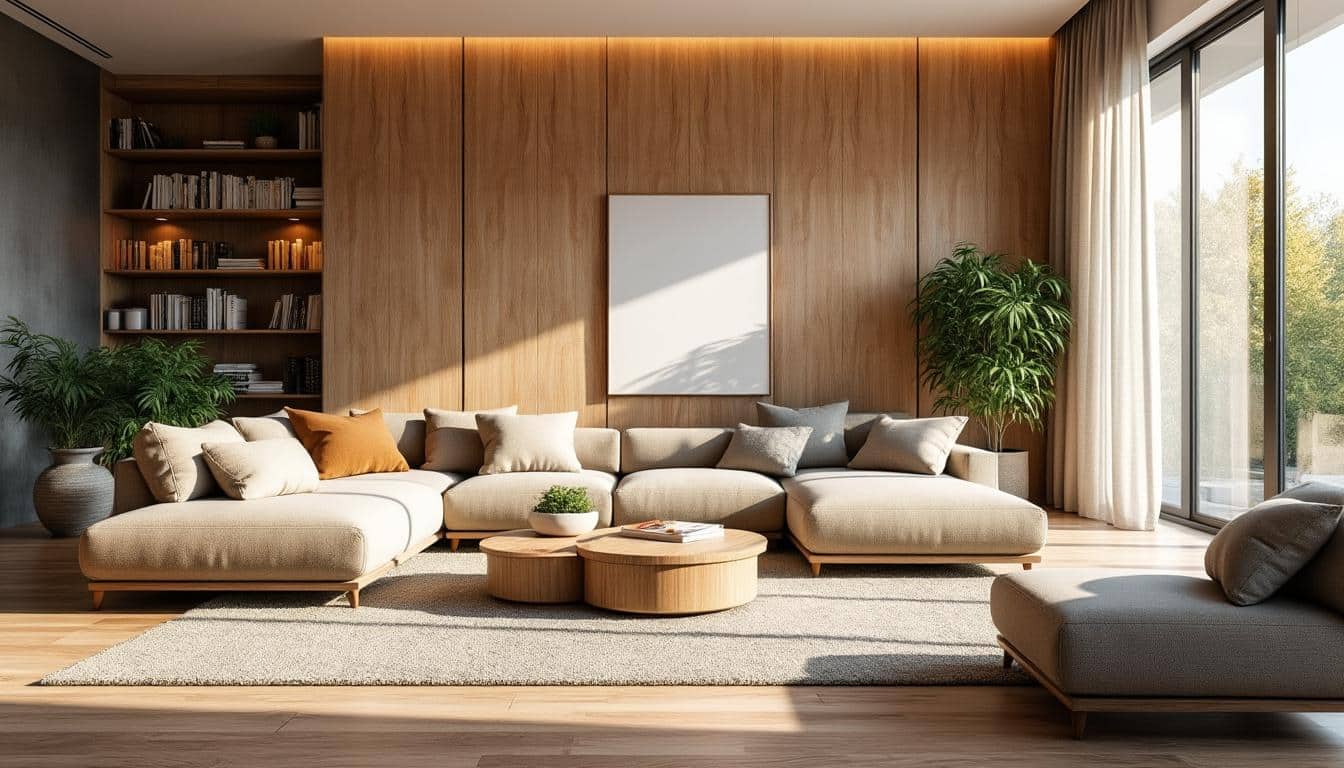 Illustration: Comprendre le revêtement mural en lambris pour un salon chaleureux