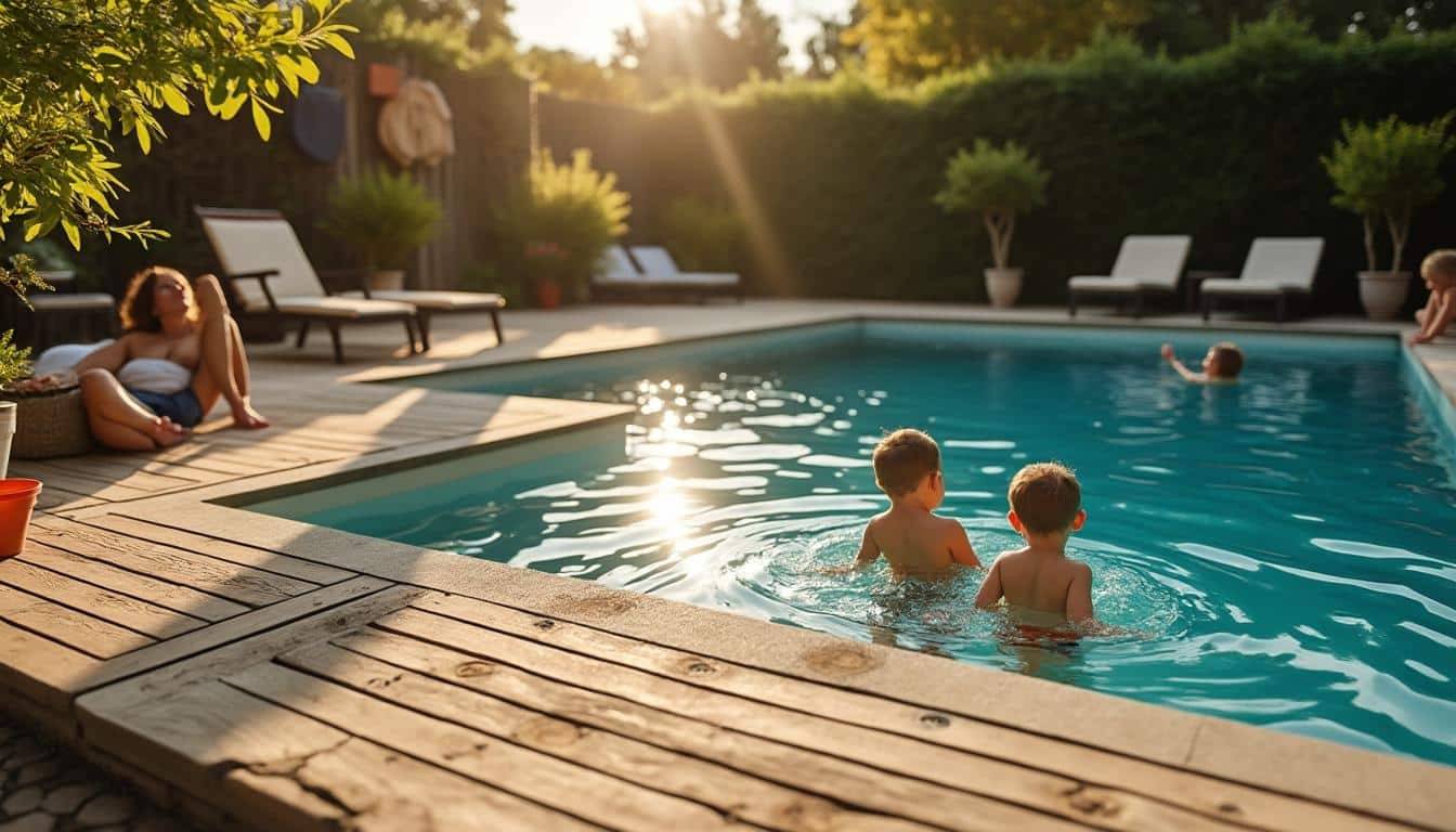 Illustration: Pourquoi aménager une terrasse autour de la piscine hors sol dans votre jardin ?