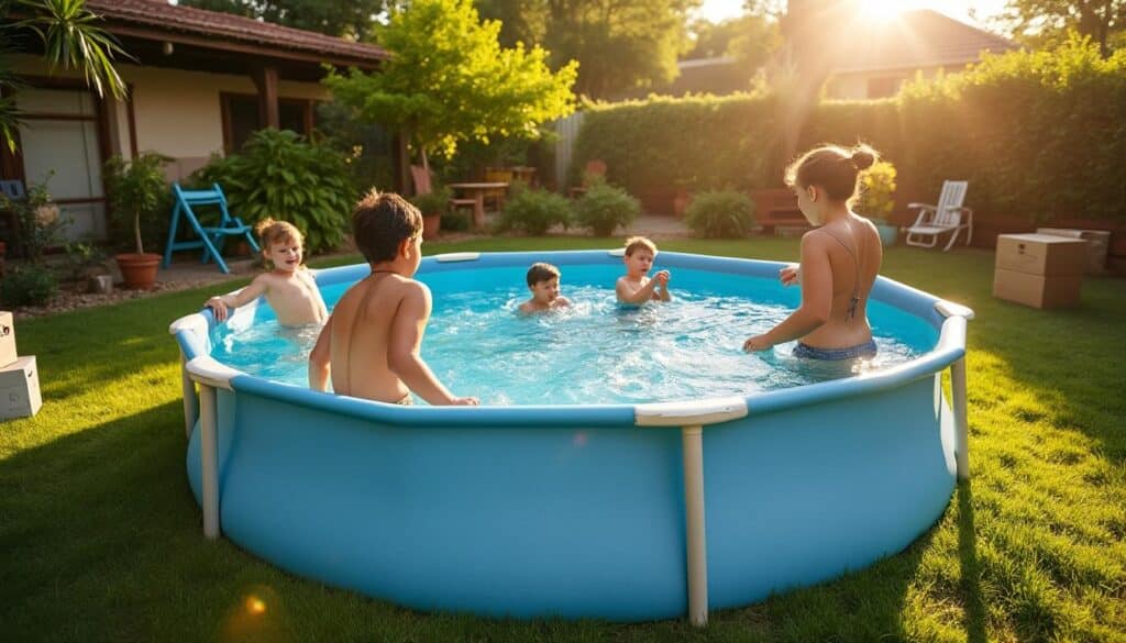 Piscine en fibre de verre hors sol : installation rapide et durable