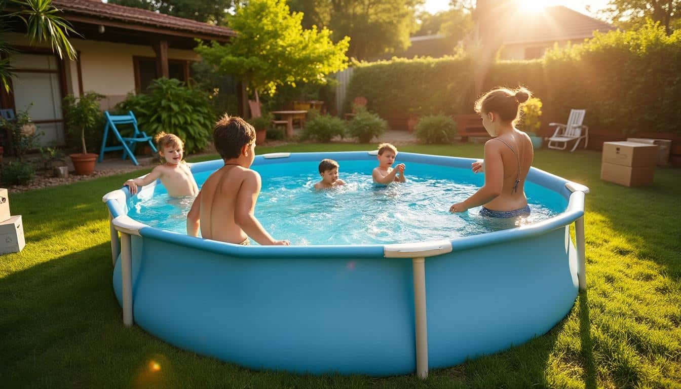 Piscine en fibre de verre hors sol : installation rapide et durable
