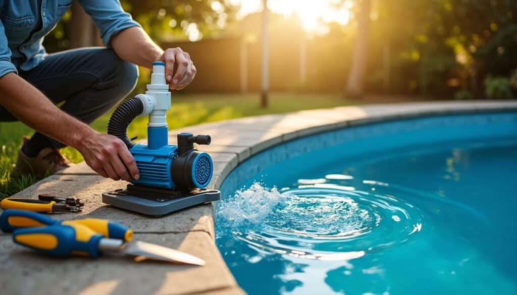 Schéma d’installation de la pompe pour piscine hors sol facile