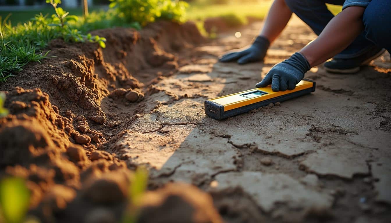 Illustration: Pourquoi une bonne préparation du terrain est cruciale pour accueillir une piscine
