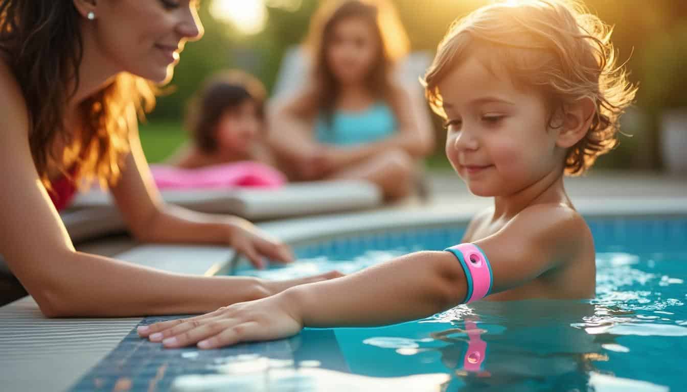 Illustration: Pourquoi opter pour un bracelet d’alerte afin de sécuriser votre piscine ?