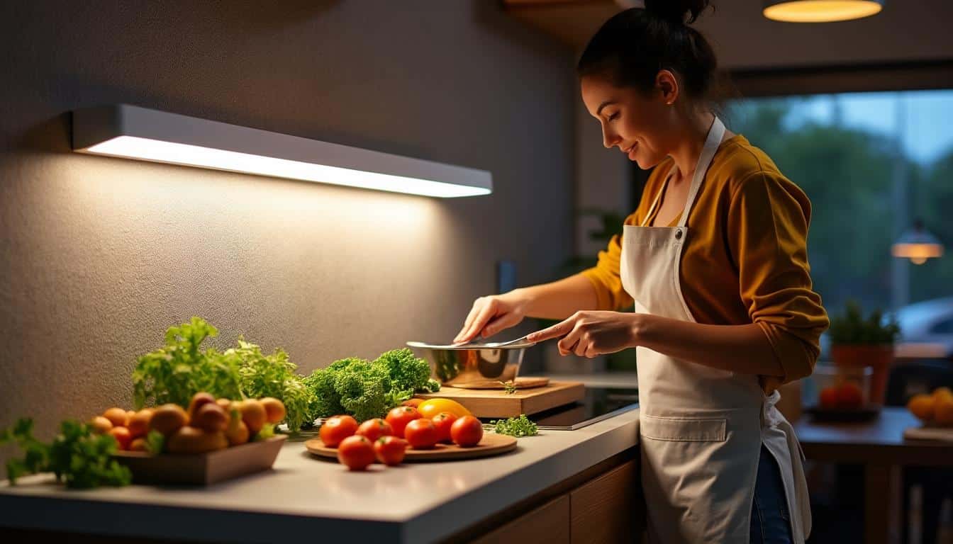 Illustration: Pourquoi opter pour une applique murale à LED parfaitement adaptée à la cuisine ?