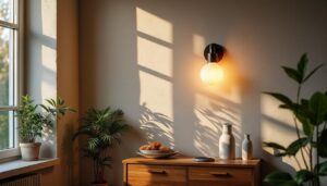 Appliques murales en cannage : charme naturel et lumière douce