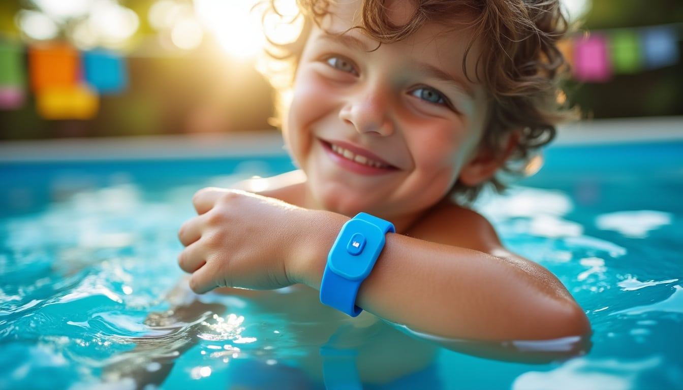 Bracelet piscine enfant : sécurité optimale avec alarme intégrée