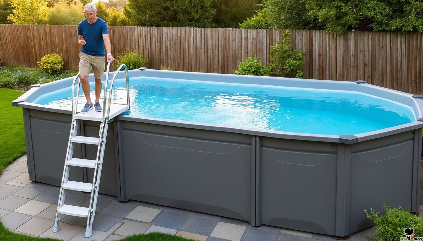Illustration: Comprendre les spécificités d’une piscine hors-sol à hauteur d’environ 1m60