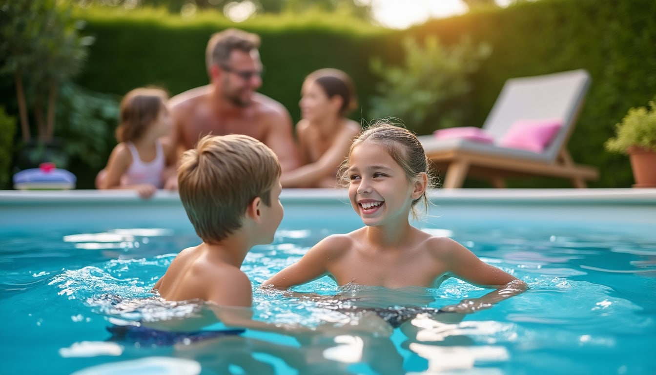Piscine hors-sol à hauteur 1m60 : confort et sécurité au jardin