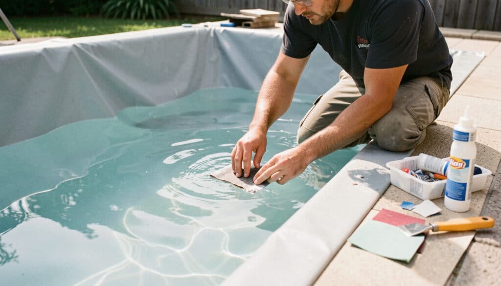 Réparer le liner d’une piscine sans se tromper